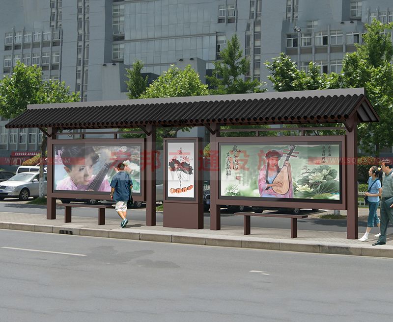 仿古候車(chē)亭