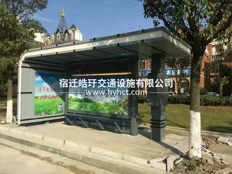 仿古公交站臺(tái)候車亭生產(chǎn)廠家安裝案例現(xiàn)場(chǎng)
